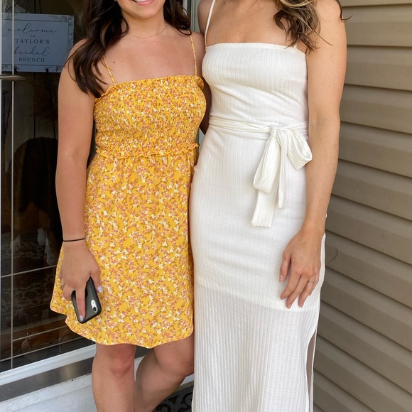 Knit MIDI White Dress - Picture 4 of 4